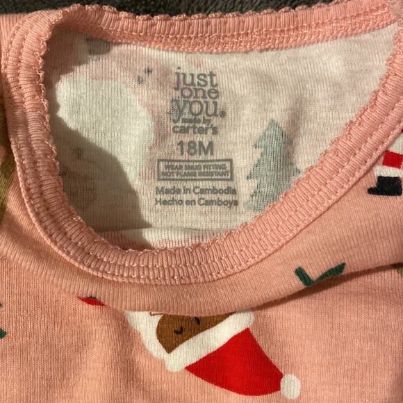 Toddler Girl Santa Christmas Pajamas - Picture 5 of 5